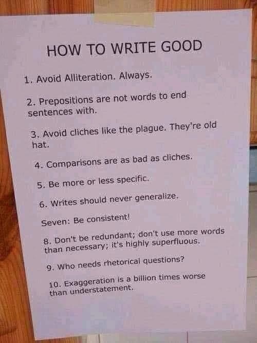Poster Satir: How to Write Good Poster Satir: How to Write Good